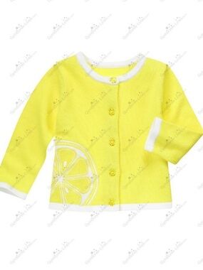 Gymboree Vintage Sunny Citrus Lemon Cardigan size 2T